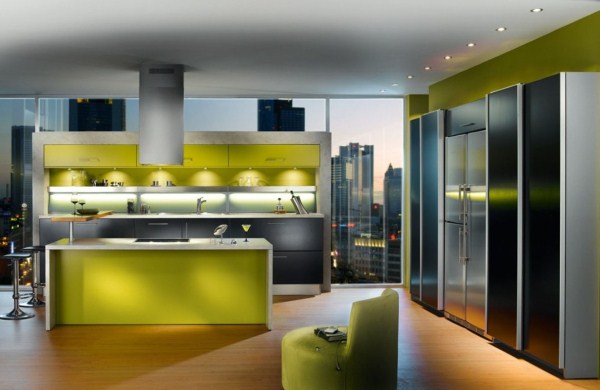 Кухня фисташкового цвета? либо оливкового? вобщем, желто зеленоватого!